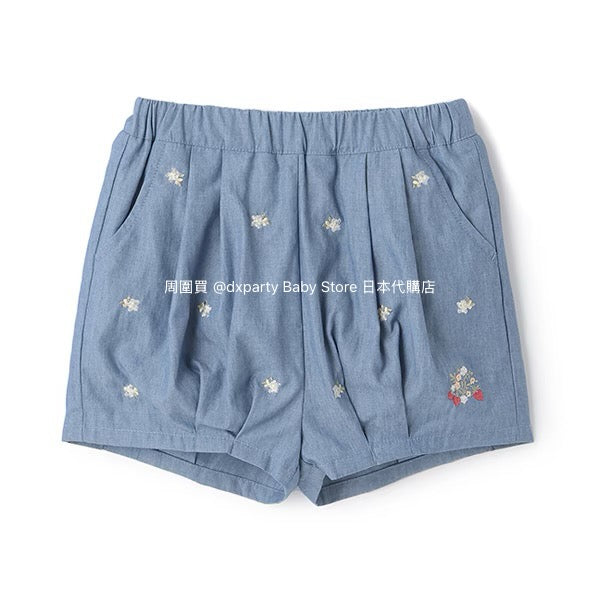Japanese children's clothing pe#main Strawberry embroidered bloomers 80-130cm girls' summer PANTS