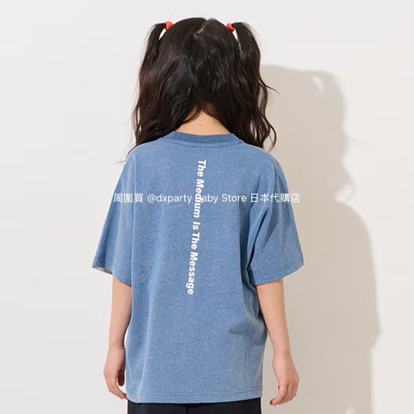 Japanese children's clothing X-girl Stages contact cool color block logo print top 80-140cm girls summer TOPS