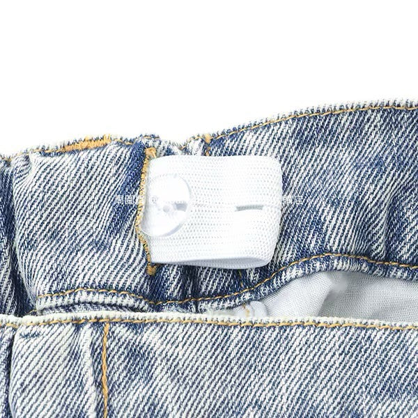 Lovetoxic Japanese children's clothing ripped jeans wide-leg pants 140-170cm girls summer PANTS