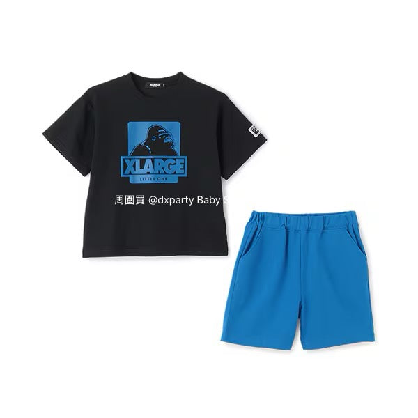 Japanese XLARGE KIDS Casual Two-Piece Suit 80-140cm Boys' Summer TOPS PANTS