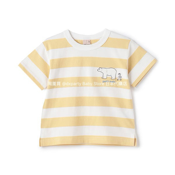 Japanese children's clothing pe#main printed tops 80-130cm boys' summer TOPS