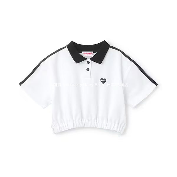 Japanese children's clothing mini#ML short polo top 100-140cm girls summer TOPS