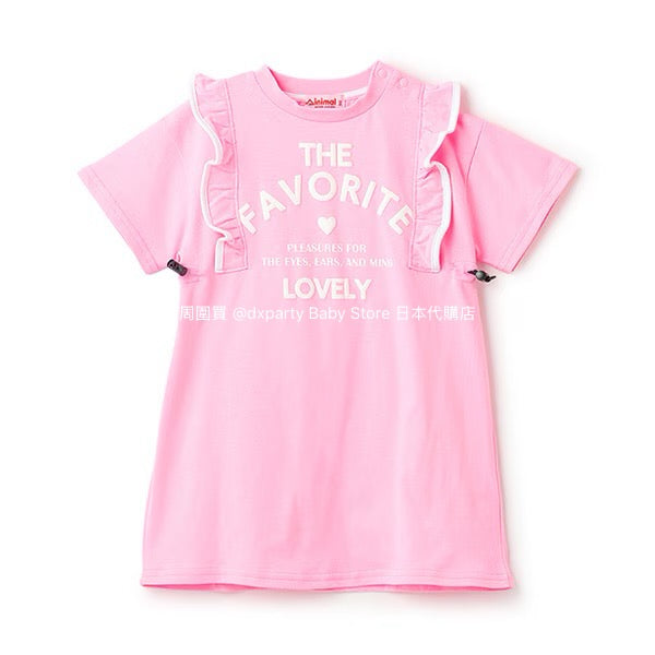 Japanese children's clothing mini#ML anti-fouling series ruffle dress 90-140cm girls summer dresses