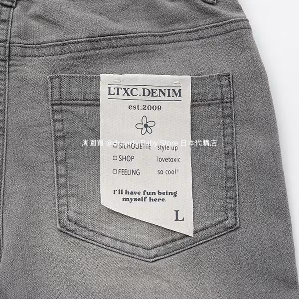 Lovetoxic Japanese children's clothing contact cold flared jeans 140-170cm girls summer PANTS