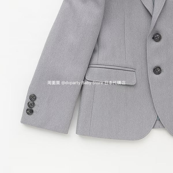 Japanese children's clothing pe#main three-piece suit 110-130cm boys' summer TOPS PANTS OUTERWEAR interview/banquet/performance
