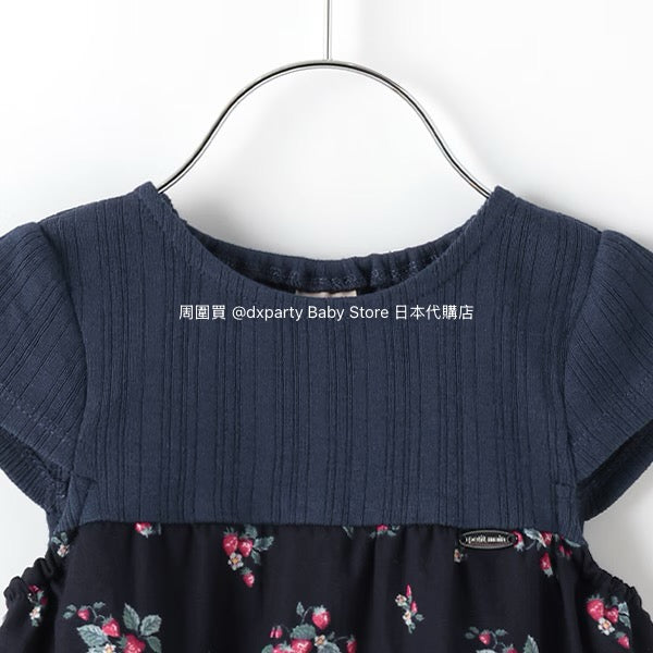 Japanese children's clothing pe#main patchwork dress 80-130cm girls summer dresses
