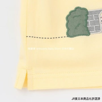 Japanese children's clothing pe#main x Shinkansen Railway Top 80-130cm Boys Summer TOPS Railway Series
