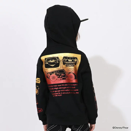 日本童裝 BDL x Disney 親子裝 Cars印花連帽衛衣 90-130cm 男童款 冬季 TOPS
