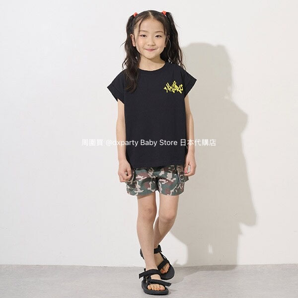 Japanese children's clothing X-girl Stages work pocket jeans 100-140cm girls summer PANTS