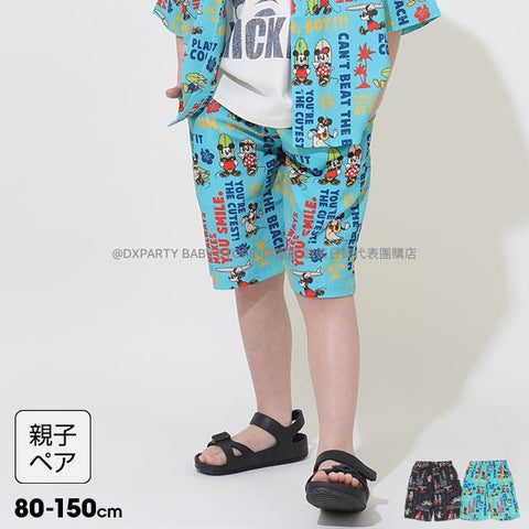 日本童裝 BDL x Disney  度假風短褲 80-150cm 男童款 夏季 PANTS 親子裝