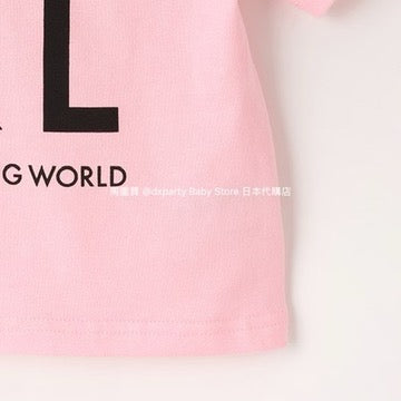 Japanese X-girl Stages Casual Two-Piece Set (90-140cm) for Girls (Summer TOPS SKIRTS)