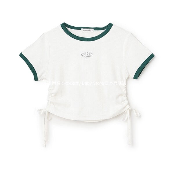 Lovetoxic Japanese children's clothing drawstring top 130-160cm girls summer TOPS