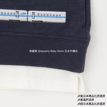 Japanese children's clothing pe#main x Shinkansen two-piece top 80-130cm boys' summer TOPS railway series