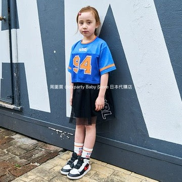 Japanese children's clothing X-girl Stages short sports style top 110-140cm girls summer TOPS