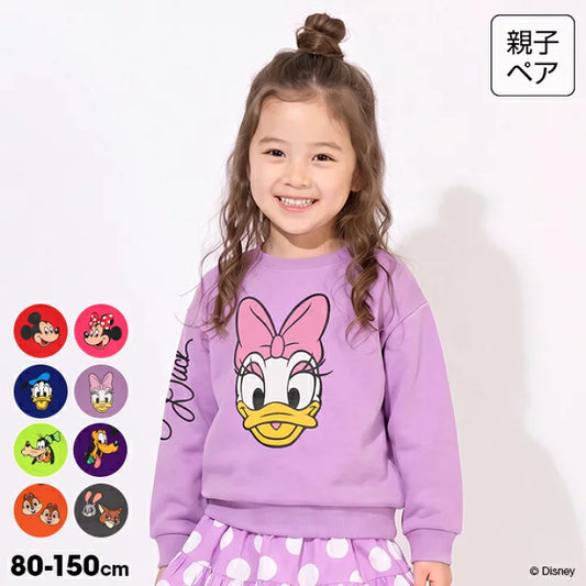 日本童裝 BDL x Disney 親子裝 印花衛衣 80-150cm 男童款/女童款 秋季 TOPS 聖誕紅/新年紅