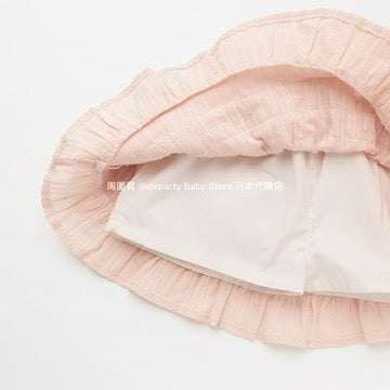 Japanese children's clothing pe#main lace ruffle skirt 80-130cm girls summer SKIRTS