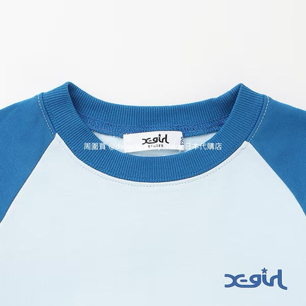 Japanese children's clothing X-girl Stages printed top 80-140cm girls summer TOPS