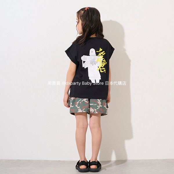 Japanese children's clothing X-girl Stages work pocket jeans 100-140cm girls summer PANTS