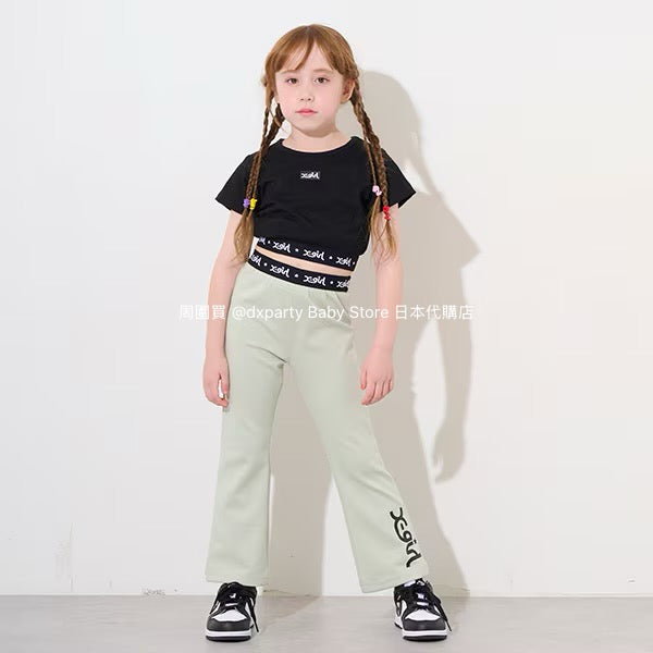 Japanese children's clothing X-girl Stages flared pants 80-140cm girls summer PANTS