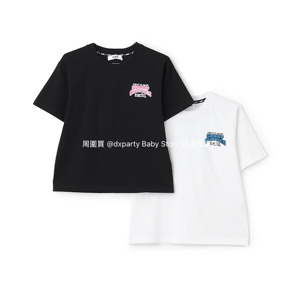 Japanese children's clothing X-girl Stages contact cool gummy rabbit print top 80-140cm girls summer TOPS