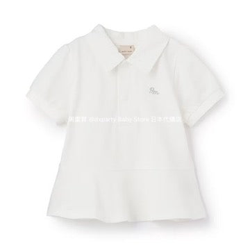 Japanese children's clothing pe#main ruffled top 80-130cm girls summer TOPS
