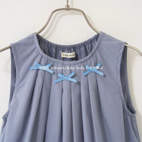 Japanese children's clothing Ly# mine bow vest dress 100-150cm girls summer dresses
