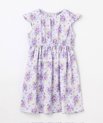 Japanese children's clothing aF#a325 small flying sleeve dress 90-160cm girls summer dresses