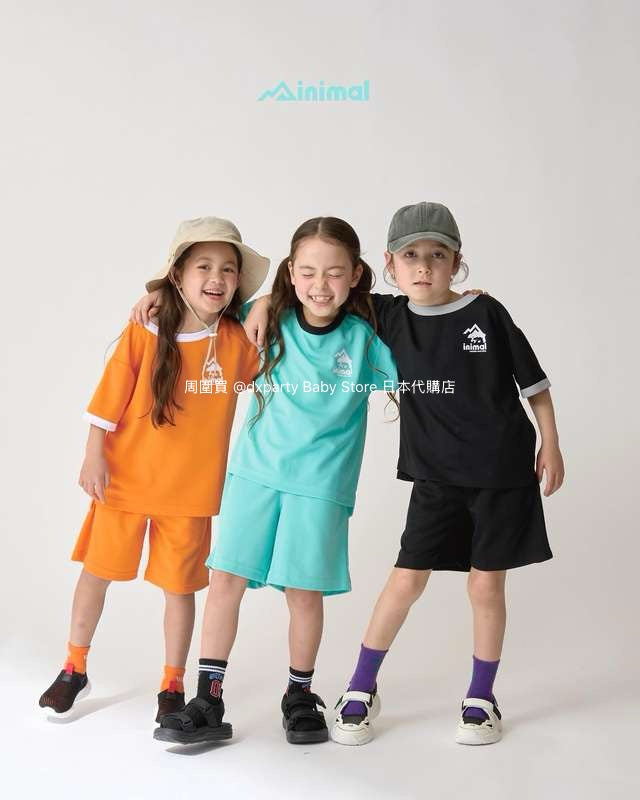 Japanese Kidswear mini#ML Quick-Dry Series Contact Cooling Two-Piece Sports Set (90-140cm) Boys'/Girls' Summer TOPS PANTS