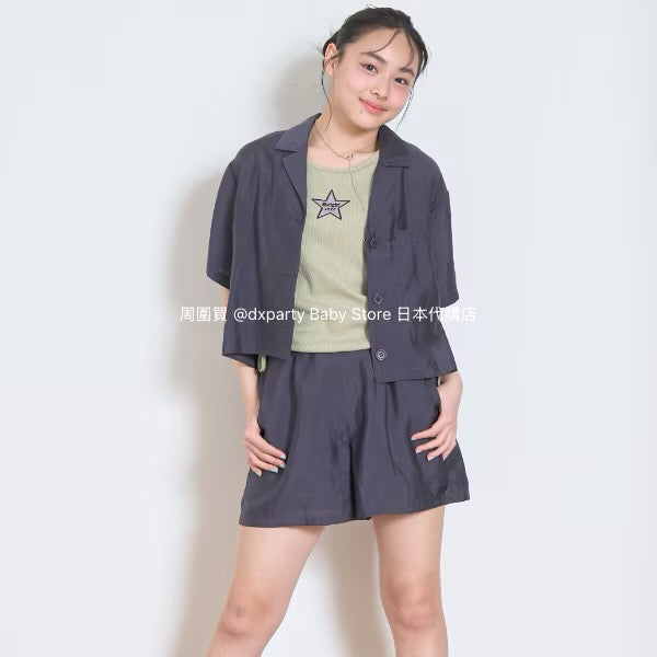 Lovetoxic Japanese Children's Clothing Two-Piece Shirt Set (140-160cm) Girls Summer TOPS PANTS