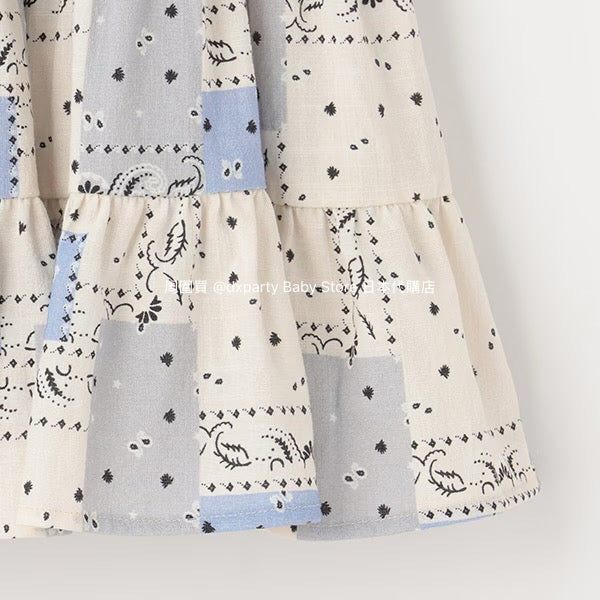 Japanese children's clothing pe#main pleated suspender dress 80-130cm girls summer dresses