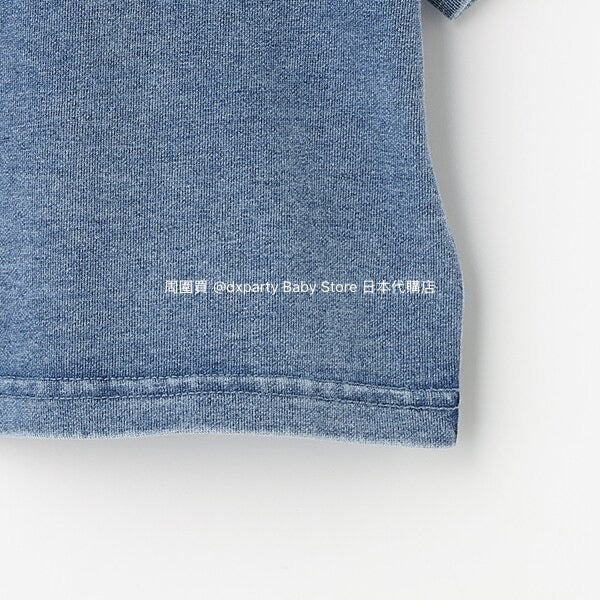 Japanese X-girl Stages Denim Two-Piece Set (80-140cm) for Girls (Summer TOPS PANTS)