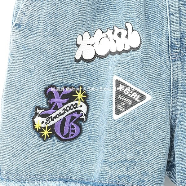 Japanese children's clothing X-girl Stages denim shorts 90-140cm girls' summer PANTS