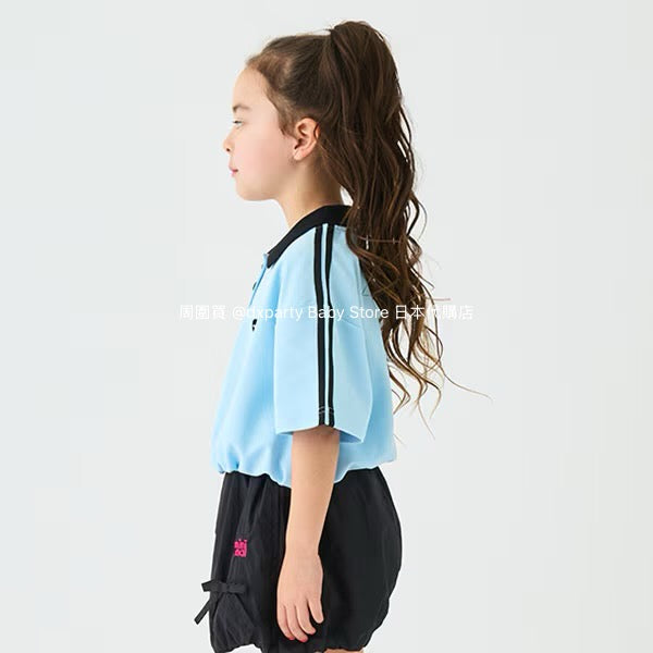 Japanese children's clothing mini#ML short polo top 100-140cm girls summer TOPS