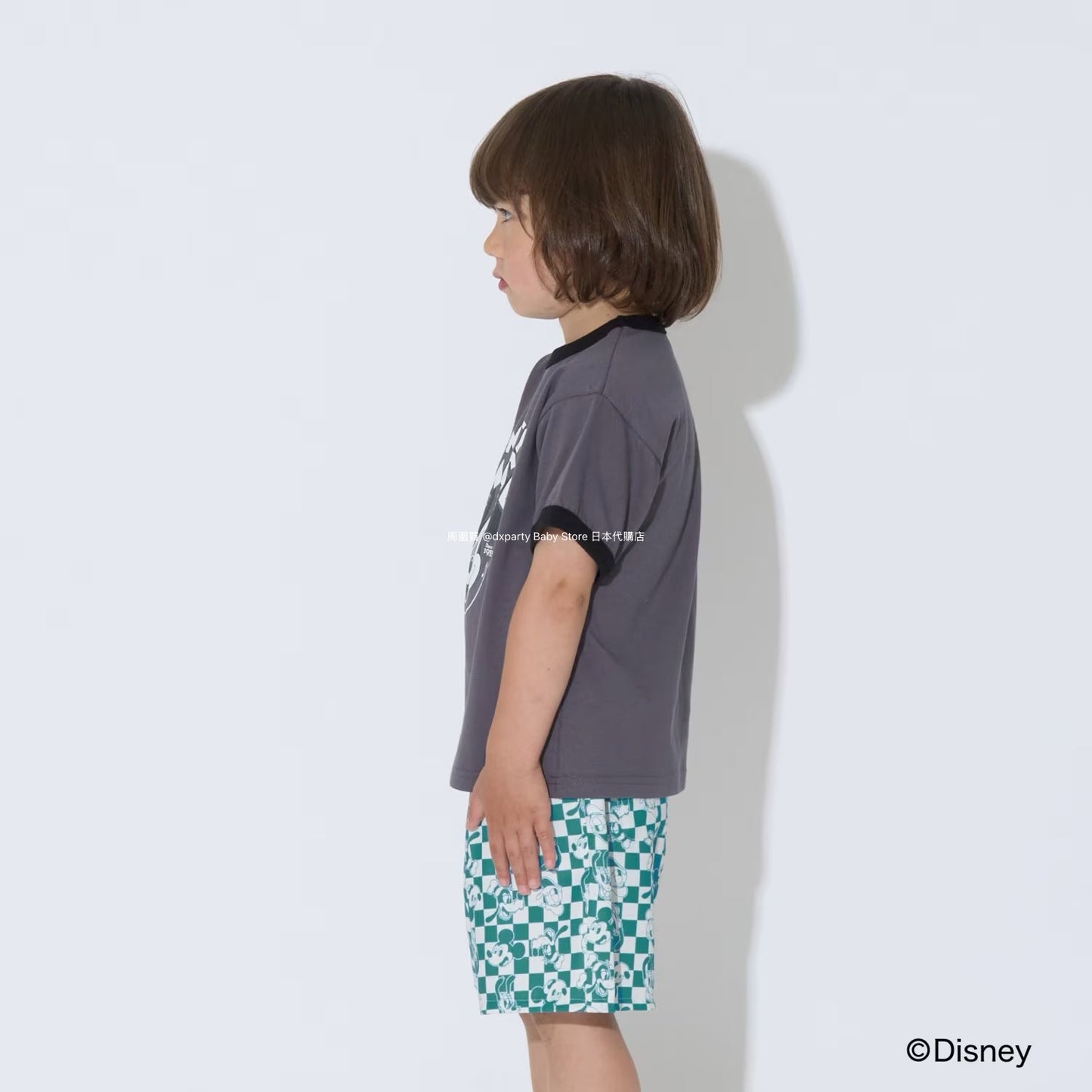Japanese children's clothing b・R# x Diseny quick-drying UV-resistant printed tops (100-150cm) for boys and girls (summer TOPS)
