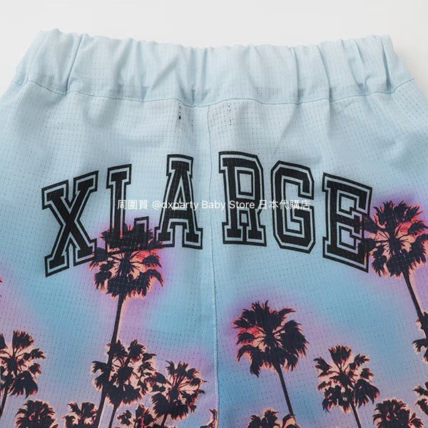 Japanese XLARGE KIDS Palm Tree Shorts 90-140cm Boys Summer PANTS