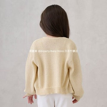 Japanese children's clothing pe#main knitted suspender jacket two-piece set 80-130cm girls summer outerwear tops