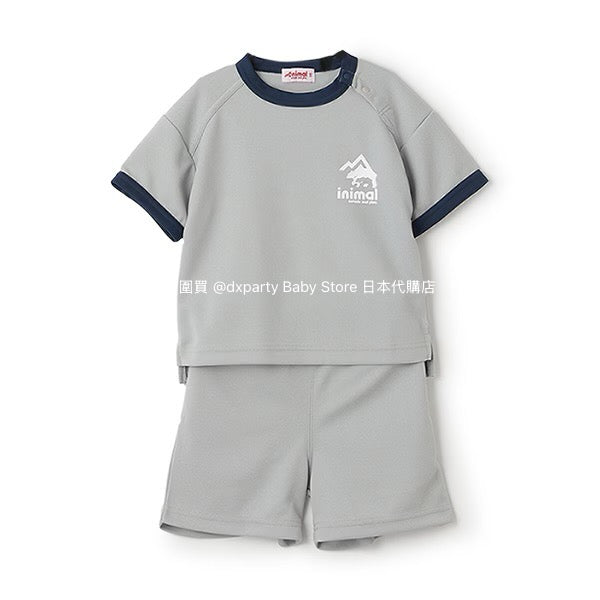 Japanese Kidswear mini#ML Quick-Dry Series Contact Cooling Two-Piece Sports Set (90-140cm) Boys'/Girls' Summer TOPS PANTS