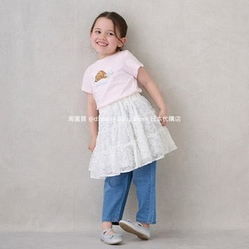 Japanese children's clothing pe#main lace short skirt 80-130cm girls summer SKIRTS