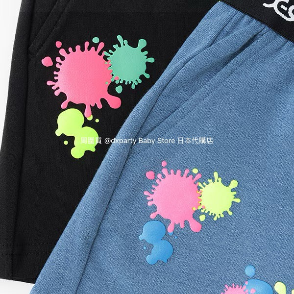 Japanese children's clothing X-girl Stages painted shorts 80-140cm girls summer PANTS