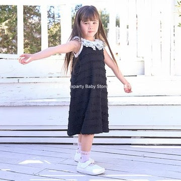 Japanese children's clothing Ly# mine lace camisole dress 100-150cm girls summer dresses