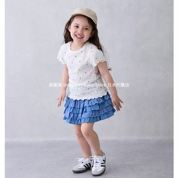 Japanese children's clothing pe#main lace ruffle skirt 80-130cm girls summer SKIRTS