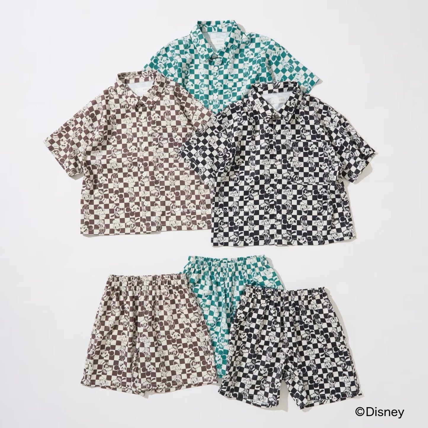 Japanese children's clothing b・R# x Diseny full-print shorts 100-150cm boys'/girls' summer PANTS