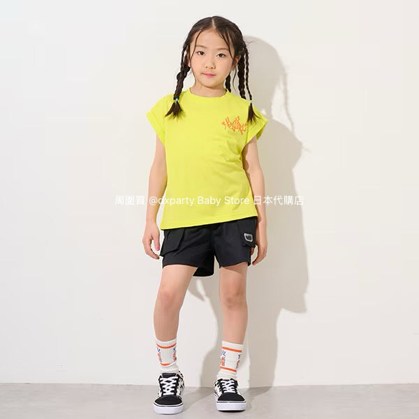 Japanese children's clothing X-girl Stages work pocket jeans 100-140cm girls summer PANTS