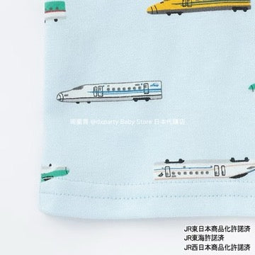 Japanese children's clothing pe#main x Shinkansen pajamas 80-130cm boys' summer railway series pajamas series