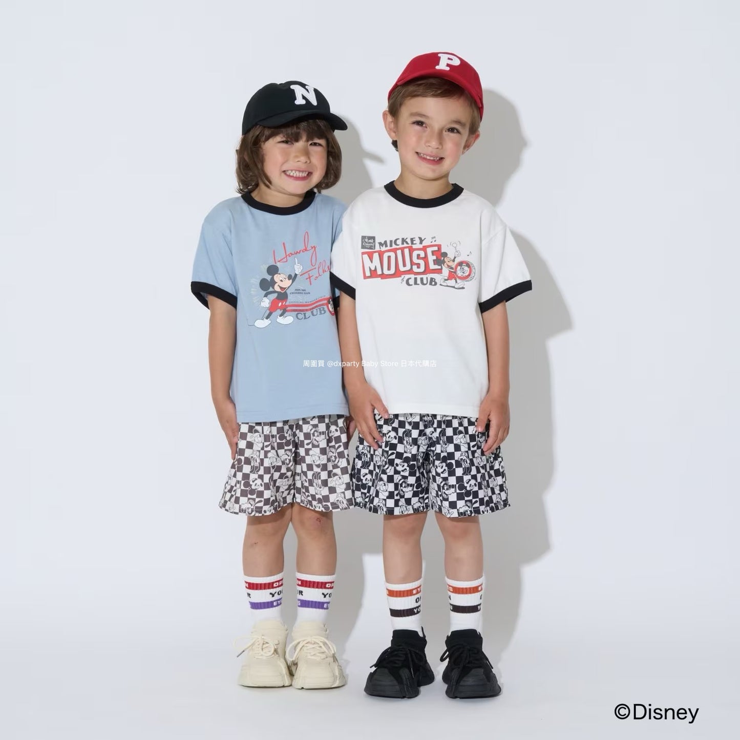 Japanese children's clothing b・R# x Diseny full-print shorts 100-150cm boys'/girls' summer PANTS