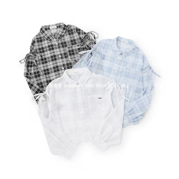 Lovetoxic Japanese children's clothing thin shirt jacket 140-160cm girls summer TOPS OUTERWEAR