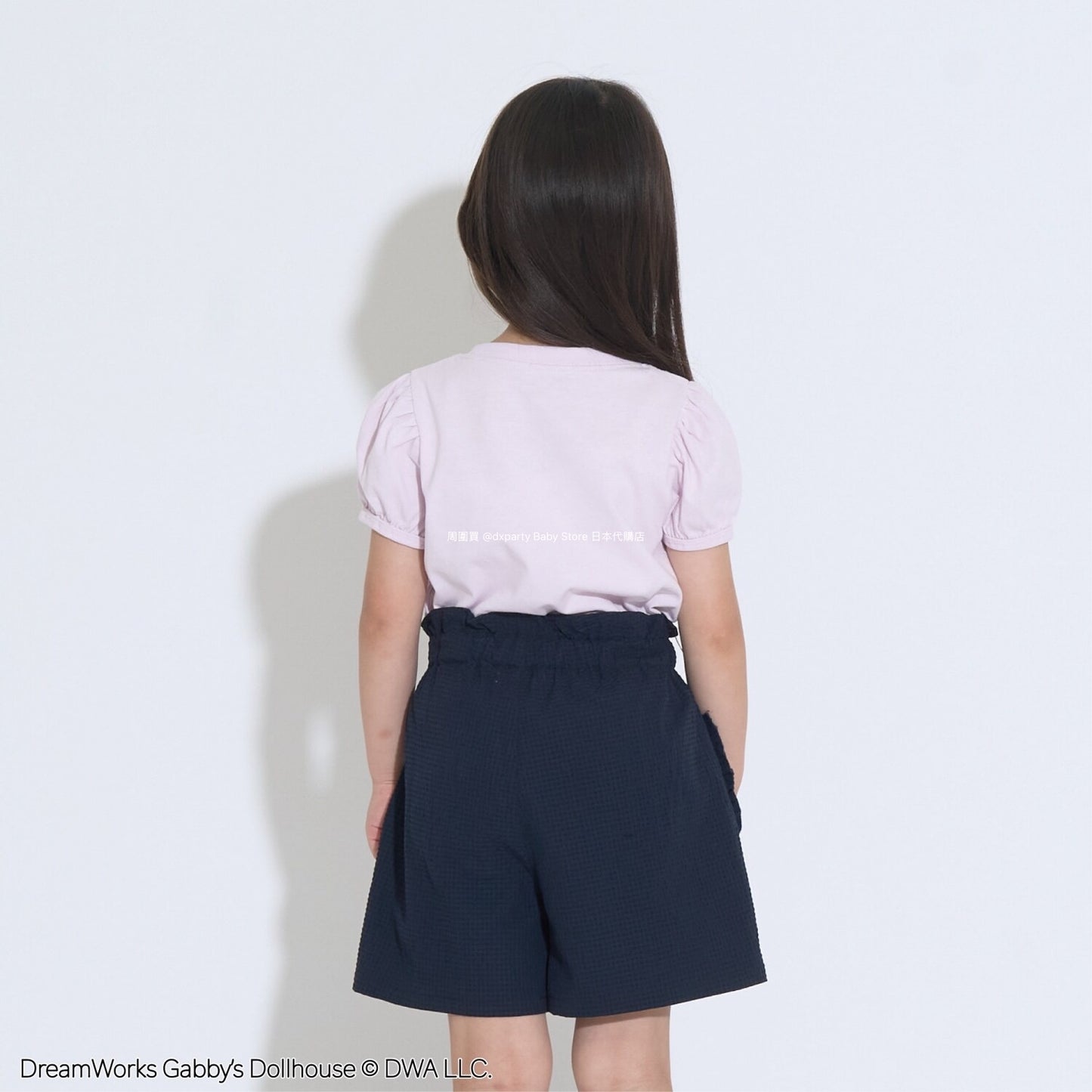 Japanese children's clothing Ly# mine x GABBY'S DOLLHOUSE printed top 100-130cm girls summer TOPS