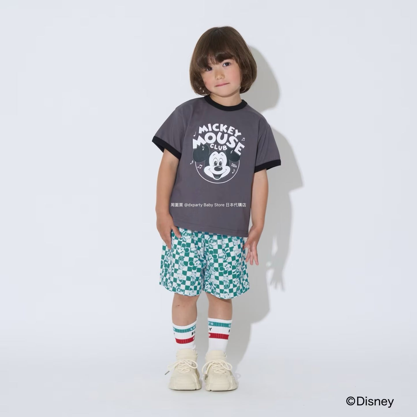Japanese children's clothing b・R# x Diseny full-print shorts 100-150cm boys'/girls' summer PANTS