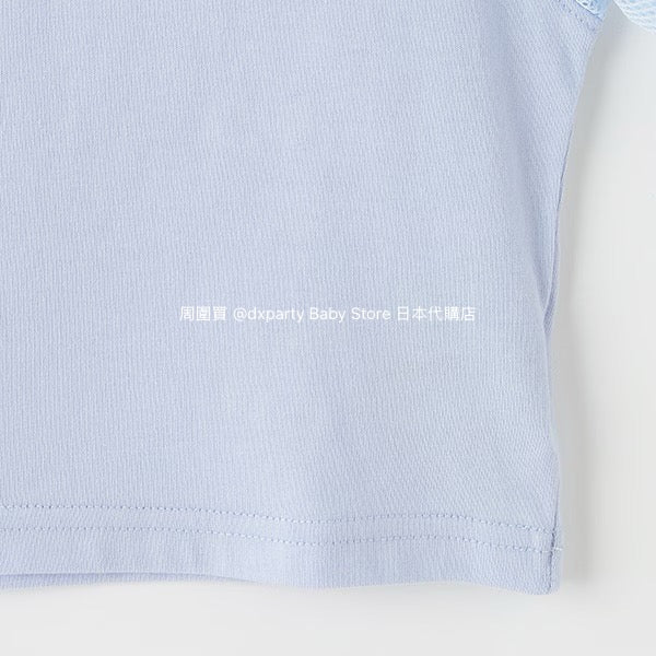 Japanese children's clothing X-girl Stages mesh sleeve patchwork top 90-140cm girls summer TOPS