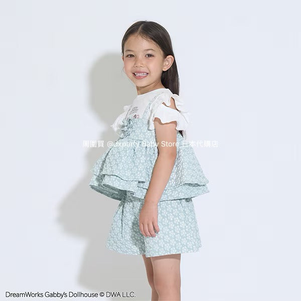 Japanese children's clothing Ly# mine tank top and shorts set 100-150cm girls summer TOPS PANTS